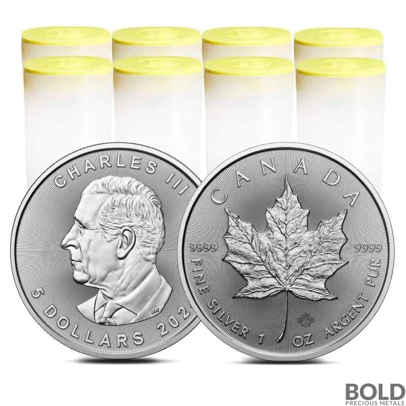 2024 1 oz Canadian Maple Leaf Silver Coin BU - Lot of 200