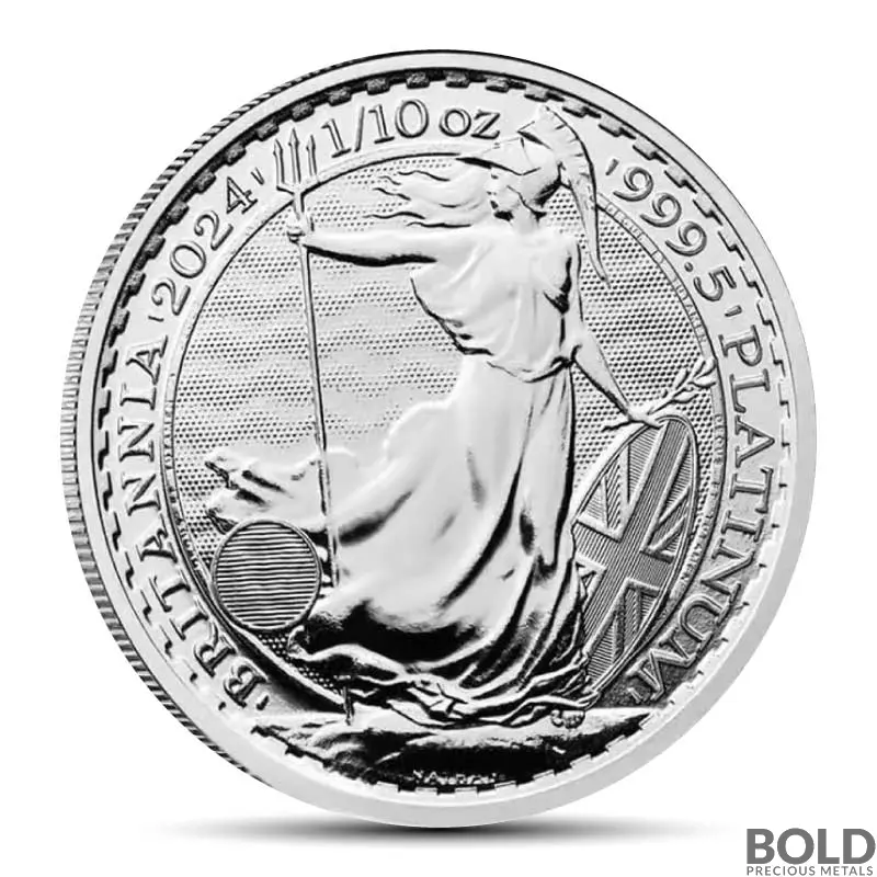 2024 1/10 oz Great Britain Britannia Platinum Coin (BU)