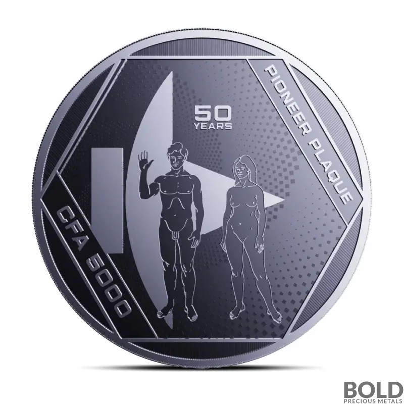 2022 1 oz Chad Pioneer Plaque Silver Coin (BU)