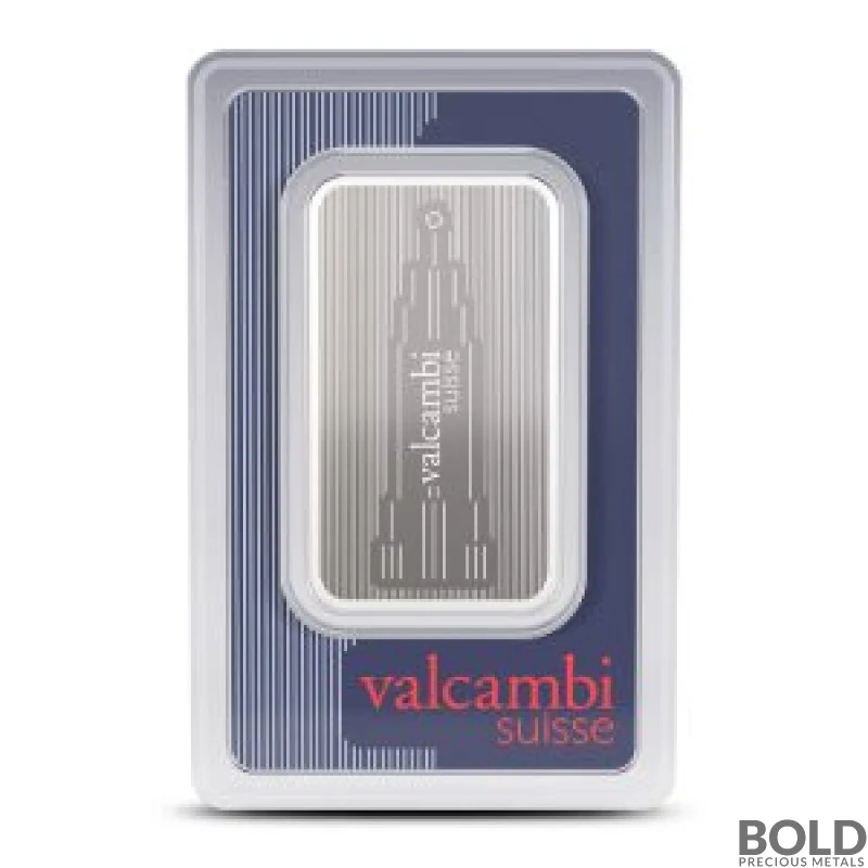 1 oz Valcambi Skyline Silver Bar