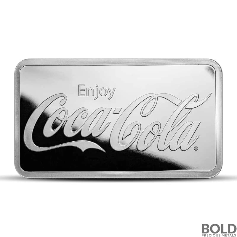 10 oz Coca Cola Silver Bar