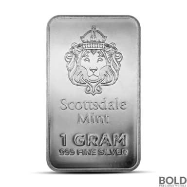 100 gm (100 x 1gm) Scottsdale Prepper Silver Bar