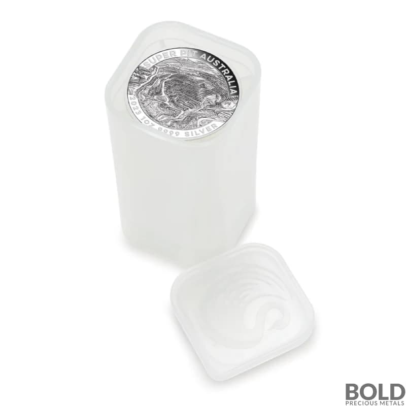 Tube of 25 - 2023 1 oz Perth Super Pit Mine Silver Coin (BU)