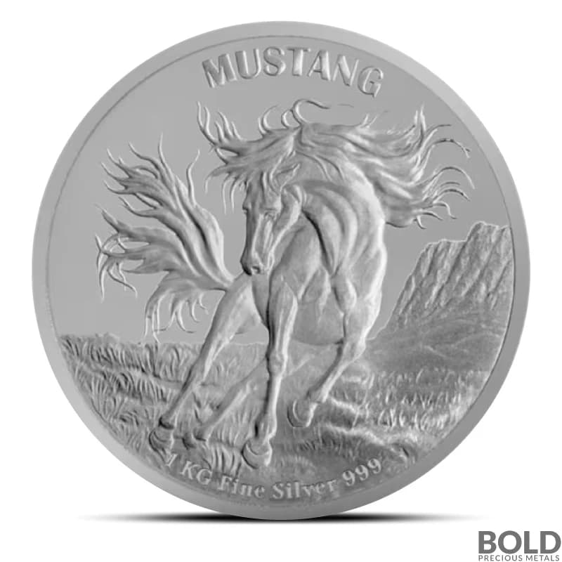 2024 1 Kilo Tokelau Mustang Silver Coin (Proof-like)