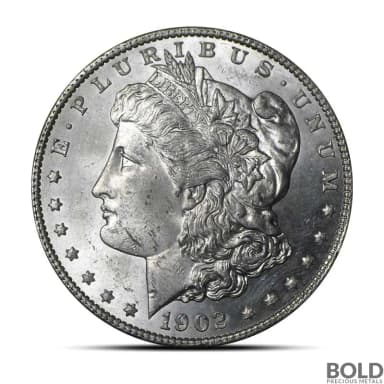 1902-O Morgan Silver Dollar (BU)