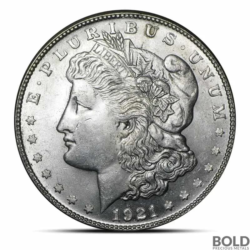 1921-S Morgan Silver Dollar (BU)