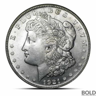 1921-S Morgan Silver Dollar (BU)