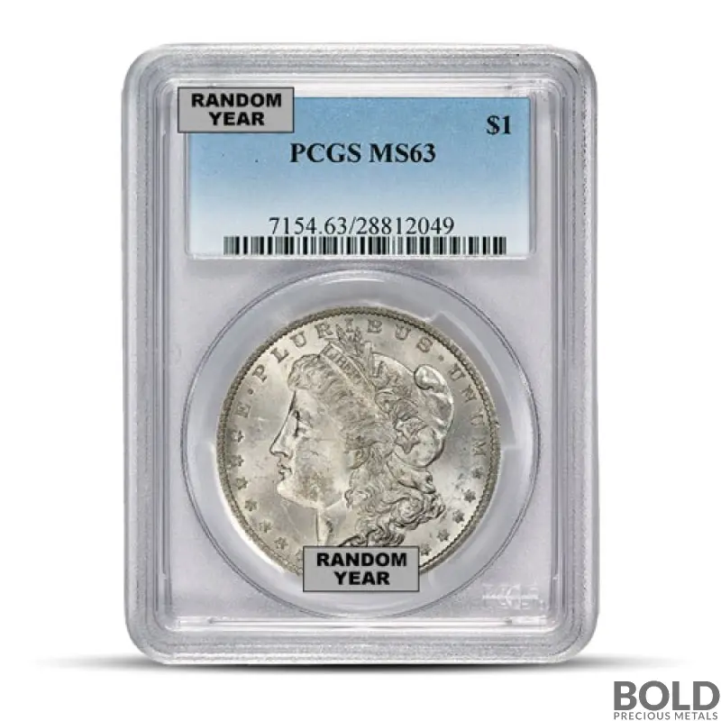 Pre-1921 Morgan Silver Dollar (MS63, PCGS)