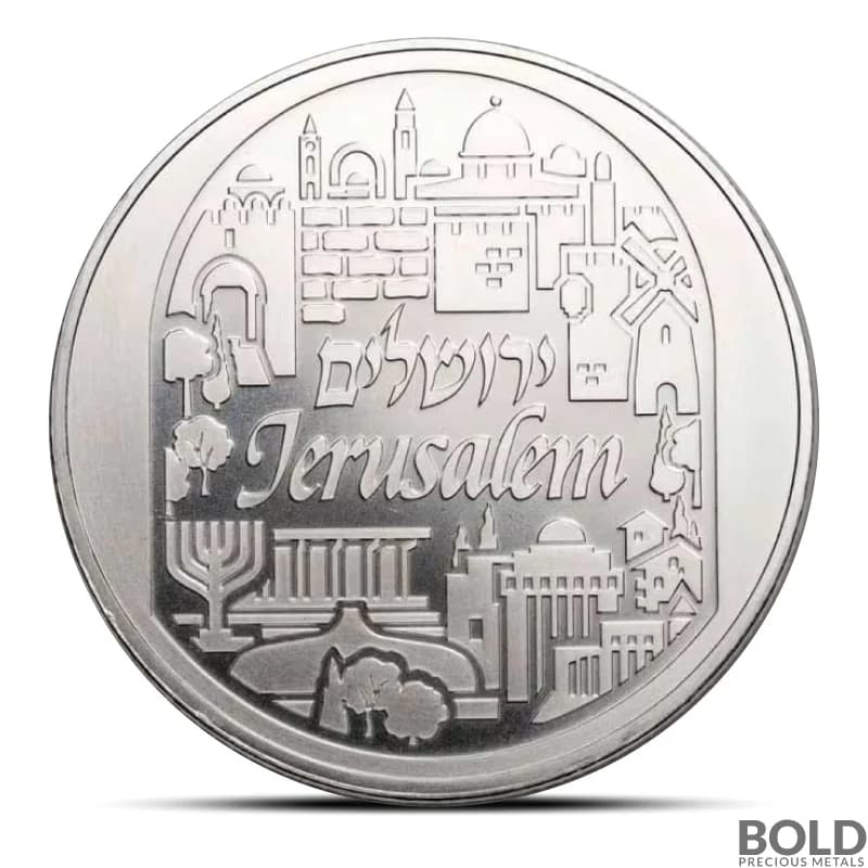 2024 1 oz Holy Land Mint Jerusalem Silver Round