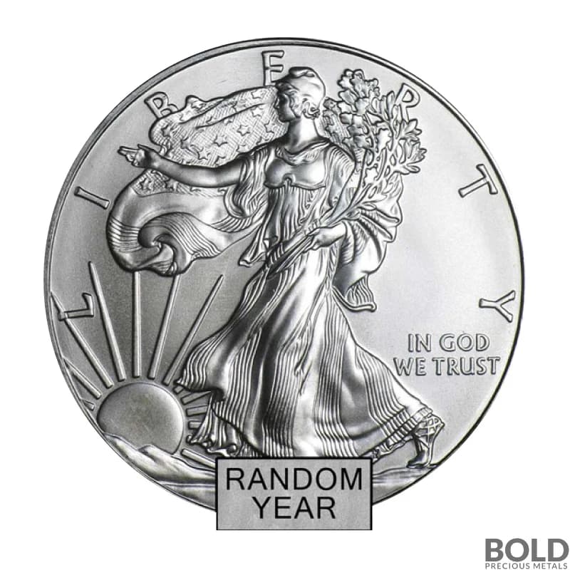 1 oz American Silver Eagle (BU, Random, Type 1)