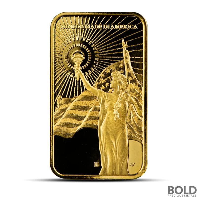 1 oz Asahi Columbia Goddess Gold Bar