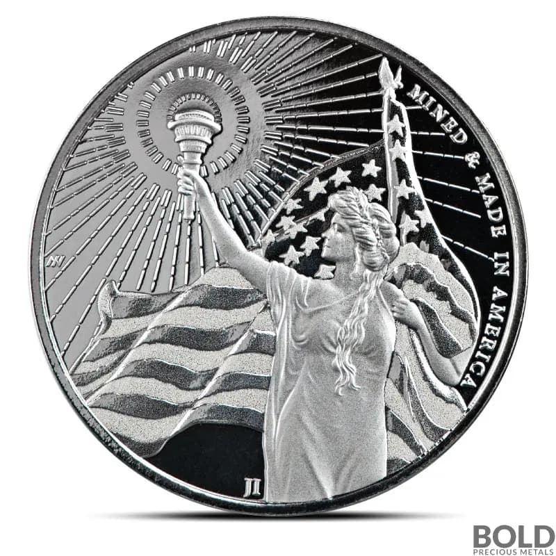 1 oz Asahi Columbia Goddess Silver Round (BU)