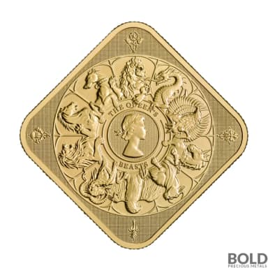 1 oz Britain Queen's Beast Completer Gold Bar
