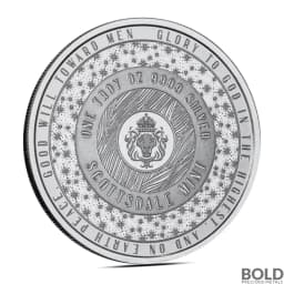 1 oz Christmas Cupcake Silver Round (Color)