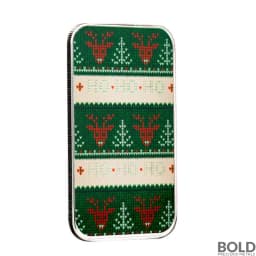 1 oz Christmas Sweater Silver Bar (Color)