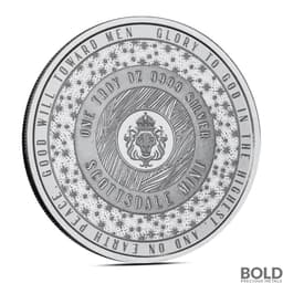 1 oz Dinosaur Silver Round (Color)