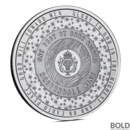 1 oz Feliz Navidad Silver Round (Color)