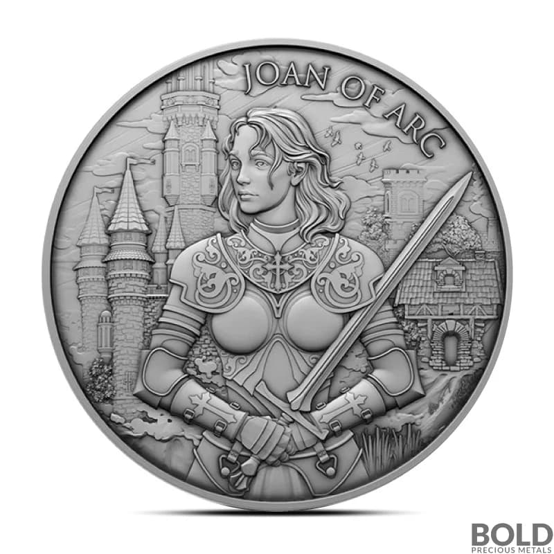 1 oz Legendary Warriors: Joan of Arc Silver Round (BU)
