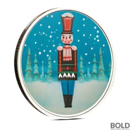 1 oz Nutcracker Silver Round (Color)