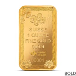 1 oz PAMP Good Luck Koi Fish Gold Bar