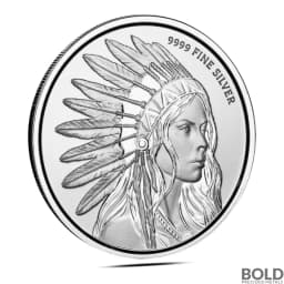 1 oz Scottsdale Buffalo Girl Silver Round