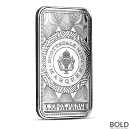 1 oz Scottsdale Marquee Peacock Silver Bar
