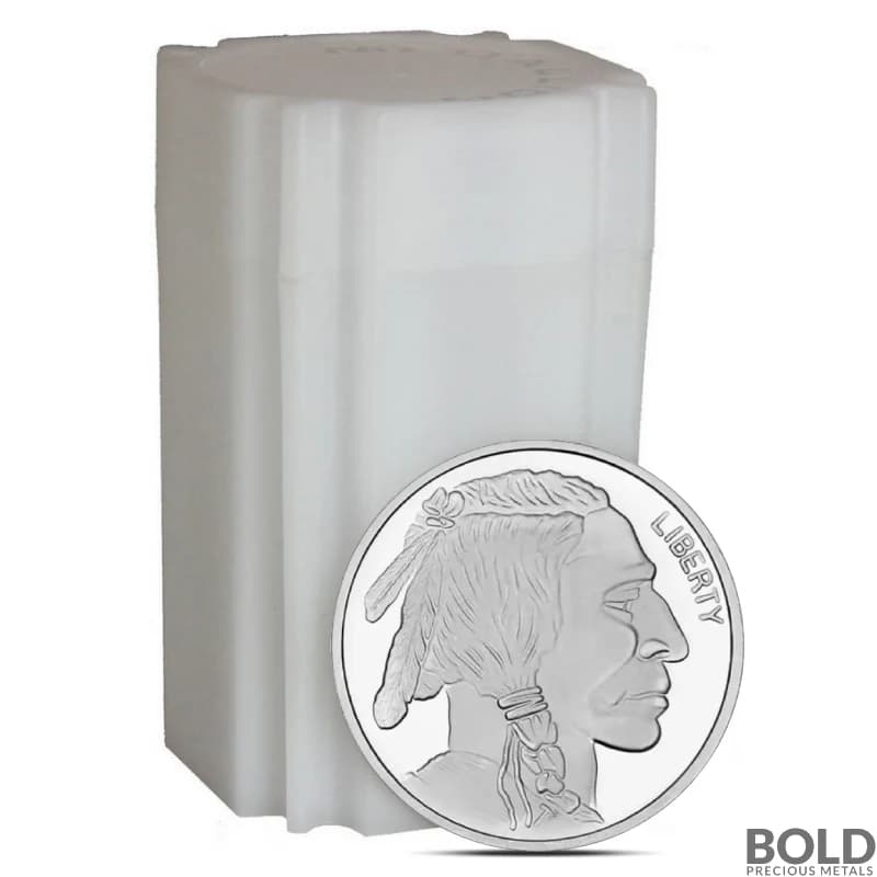 1 oz SilverTowne Buffalo Silver Round - Tube of 20