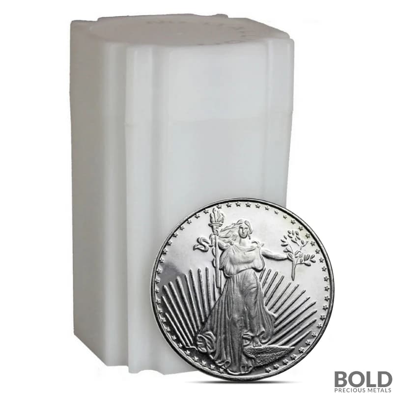 1 oz SilverTowne Saint Gaudens Silver Round - Tube of 20