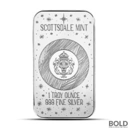 1 oz Snowy Ballerina Silver Bar (Color)