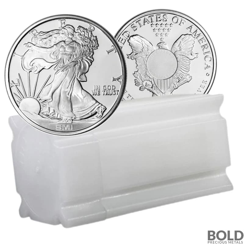 1 oz Sunshine Mint Walking Liberty Silver Round (Tube of 20)