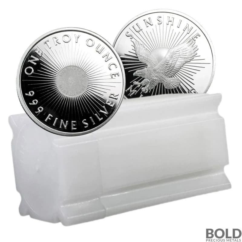 1 oz Sunshine Minting Silver Round (Tube of 20)