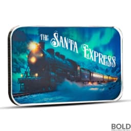 1 oz The Santa Express Silver Bar (Color)