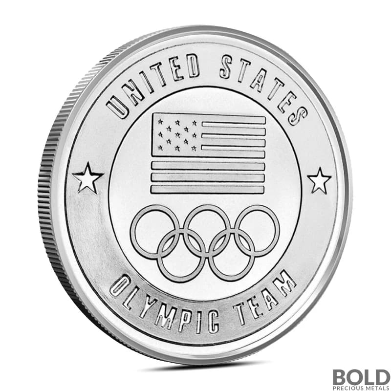 1 oz US Olympic Team Silver Round