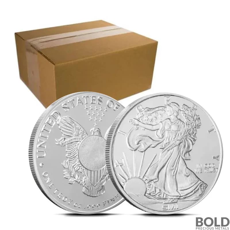 1 oz Walking Liberty Silver Round Sunshine Mint - Box of 500