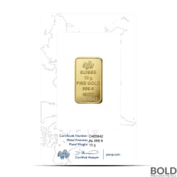 10 Gram PAMP Rosa Gold Bar