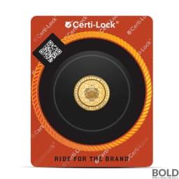 1/10 oz Scottsdale Cowboy with Buffalo Privy Gold Round