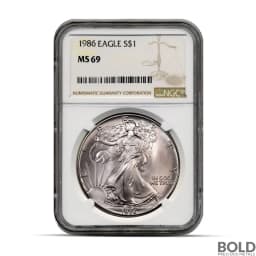 1986-2025 American Silver Eagle 41-Coin Set NGC MS69 (Type 1 & 2)