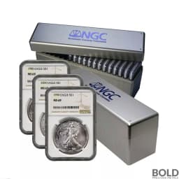 1986-2025 American Silver Eagle 41-Coin Set NGC MS69 (Type 1 & 2)