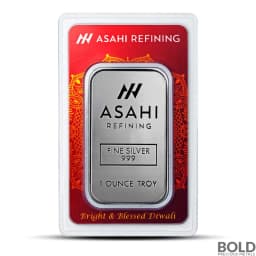 1 oz Asahi Diwali Silver Bar