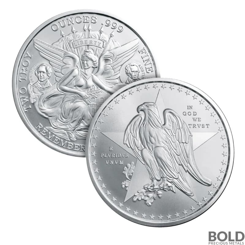 2 oz Texas Silver Round (GSM)