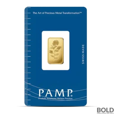 2.5 Gram PAMP Rosa Gold Bar