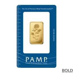 20 Gram PAMP Rosa Gold Bar