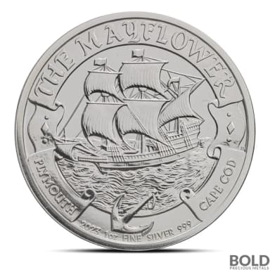 2023 1 oz British Mayflower Silver Coin (BU)