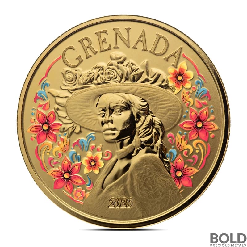 2023 1 oz EC8 Grenada La Diablesse Gold Coin (BU, Colored)