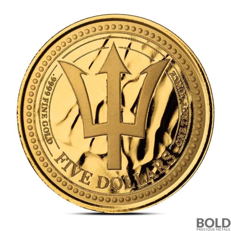 2024 1 oz Barbados Trident Gold Coin
