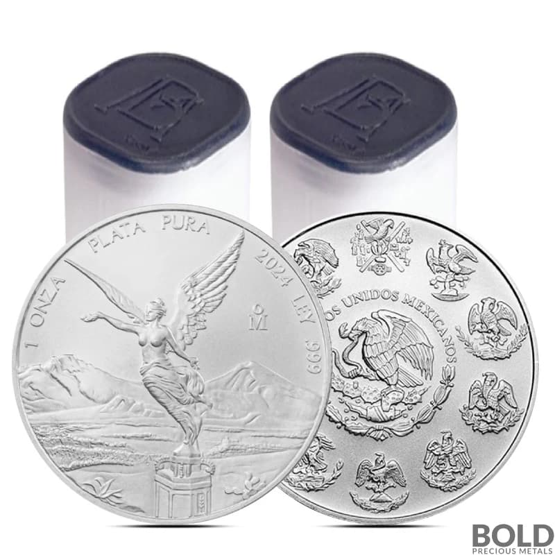 2024 1 oz Mexican Libertad Silver Coin BU - Lot of 50