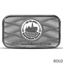 2024 1 oz SS Tilawa Shipwreck Silver Bar