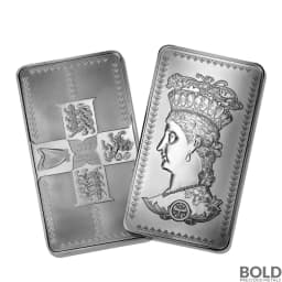 2024 10 oz Gothic Crown Silver Bar