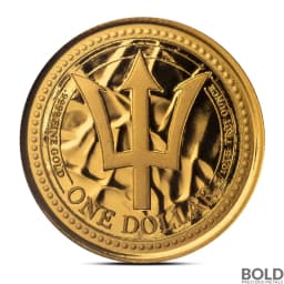 2024 1/10 oz Barbados Trident Gold Coin