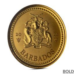 2024 1/10 oz Barbados Trident Gold Coin